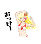 頑張る巫女お姉さんHG 夏（個別スタンプ：26）