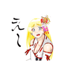 頑張る巫女お姉さんHG 夏（個別スタンプ：30）