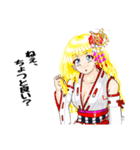 頑張る巫女お姉さんHG 夏（個別スタンプ：32）