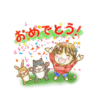 猫とウサギとショータくん（個別スタンプ：14）