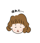 パーマの女の子の日常スタンプ（個別スタンプ：20）