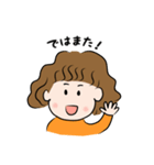 パーマの女の子の日常スタンプ（個別スタンプ：28）