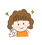 パーマの女の子の日常スタンプ（個別スタンプ：31）