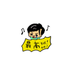 青ハートBOY①（個別スタンプ：9）