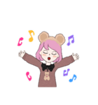 くまちゃん大好き咲桜<LⅠNEアバターver>（個別スタンプ：21）