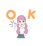 毎日使えるPINKちゃん（個別スタンプ：1）