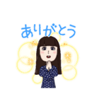 前髪パッツン娘（個別スタンプ：2）