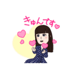 前髪パッツン娘（個別スタンプ：6）