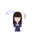 前髪パッツン娘（個別スタンプ：11）