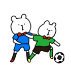 PFK5（ポーカーフェイスくま）サッカー（個別スタンプ：19）