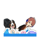 可愛い(*^^*)バーニーズスタンプ9（個別スタンプ：8）