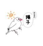 文鳥の感情（個別スタンプ：3）