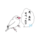 文鳥の感情（個別スタンプ：21）