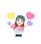 可愛い女の子(*´꒳`*)2（個別スタンプ：3）