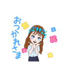 可愛い女の子(*´꒳`*)2（個別スタンプ：4）