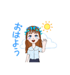 可愛い女の子(*´꒳`*)2（個別スタンプ：5）
