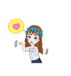 可愛い女の子(*´꒳`*)2（個別スタンプ：16）