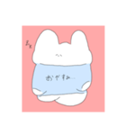 ようふくうさぎ（個別スタンプ：3）