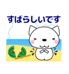 優しい気づかい❤かわいいスタンプ 猫 夏編（個別スタンプ：17）