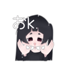 イヤミ可愛い女の子（個別スタンプ：1）