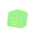 green-CUBEの表情スタンプ（個別スタンプ：3）