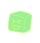 green-CUBEの表情スタンプ（個別スタンプ：4）