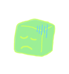 green-CUBEの表情スタンプ（個別スタンプ：15）