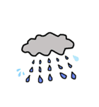 日常生活の挨拶や天気等です。（個別スタンプ：25）