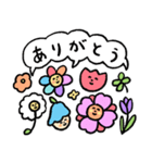 お花のごあいさつスタンプ（個別スタンプ：3）