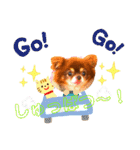 チョコちゃんスタンプ♡*(おでかけ編)（個別スタンプ：2）