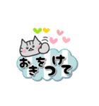 【動く】♡色んなネコちゃん でか文字♡（個別スタンプ：19）