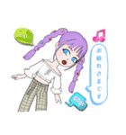 可愛い女の子(*´꒳`*) 3a（個別スタンプ：4）