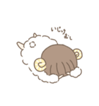 ふわふわひつじの女の子（個別スタンプ：13）