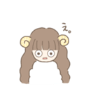 ふわふわひつじの女の子（個別スタンプ：27）