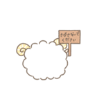 ふわふわひつじの女の子（個別スタンプ：29）