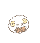 ふわふわひつじの女の子（個別スタンプ：30）