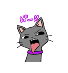 人をバカにしてる黒猫さん（個別スタンプ：2）