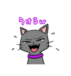 人をバカにしてる黒猫さん（個別スタンプ：3）