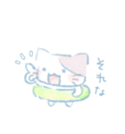 水色ねこ*夏（個別スタンプ：12）