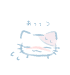 水色ねこ*夏（個別スタンプ：19）