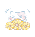 水色ねこ*夏（個別スタンプ：36）