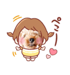 プードル犬マロン5（個別スタンプ：6）