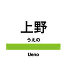 山手線の駅名スタンプ（個別スタンプ：5）