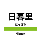 山手線の駅名スタンプ（個別スタンプ：7）