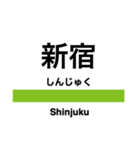 山手線の駅名スタンプ（個別スタンプ：17）