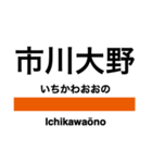 武蔵野線の駅名スタンプ（個別スタンプ：12）