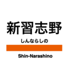 武蔵野線の駅名スタンプ（個別スタンプ：37）