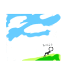 ひとり棒っちスタンプ（個別スタンプ：3）