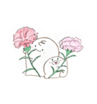 だいふくとお花（個別スタンプ：1）