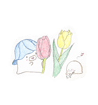 だいふくとお花（個別スタンプ：2）